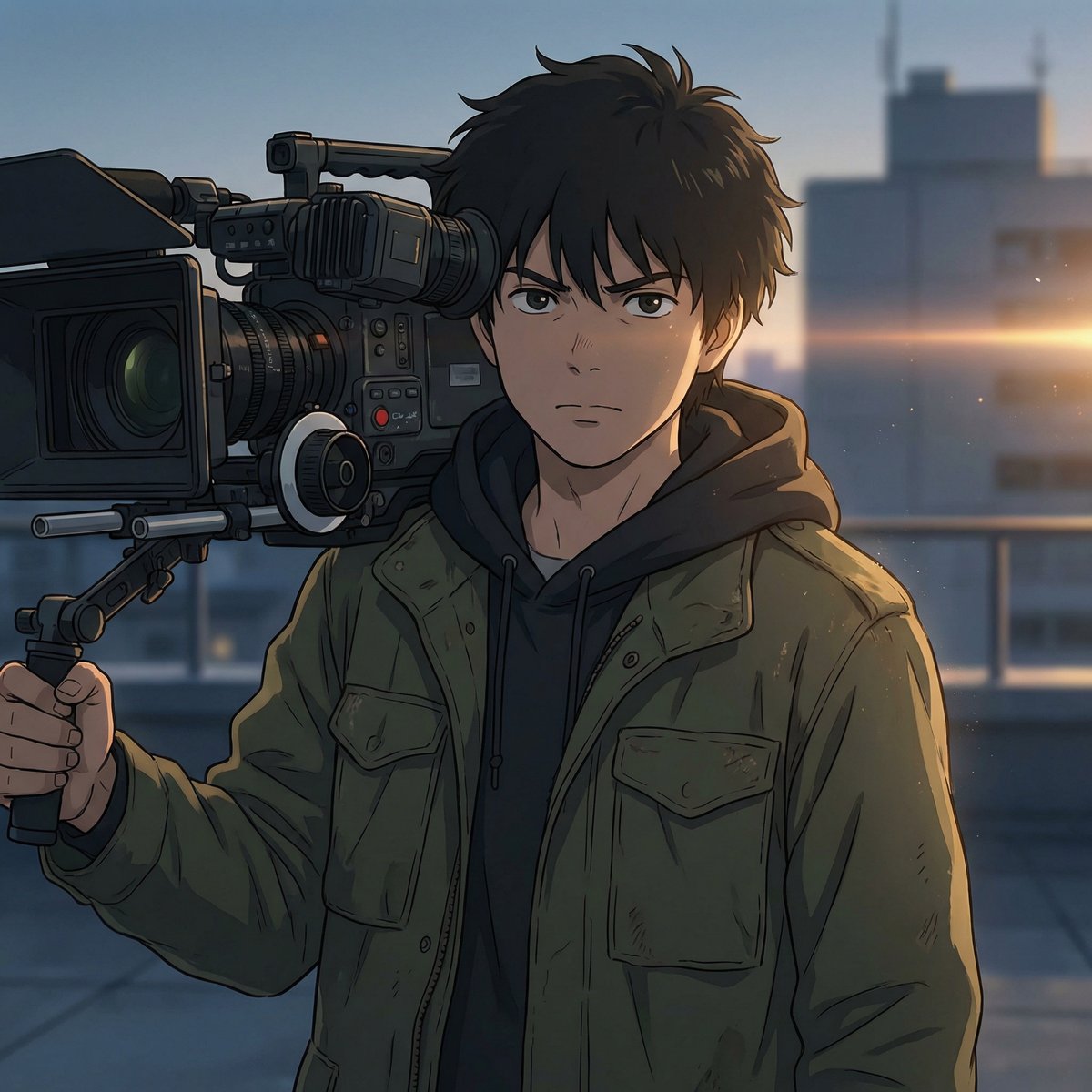 黄色仓库影视摄影师张镜头